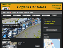 Tablet Screenshot of edgarscarsales.co.uk